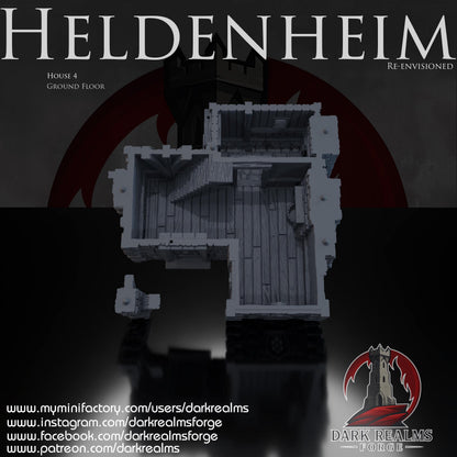 Heldenheim - Casa 4 - Rol / Wargame / Fantasía / Terreno / Paisaje / Ruinas / El Señor de los Anillos / Dragones y Mazmorras / Pathfinder
