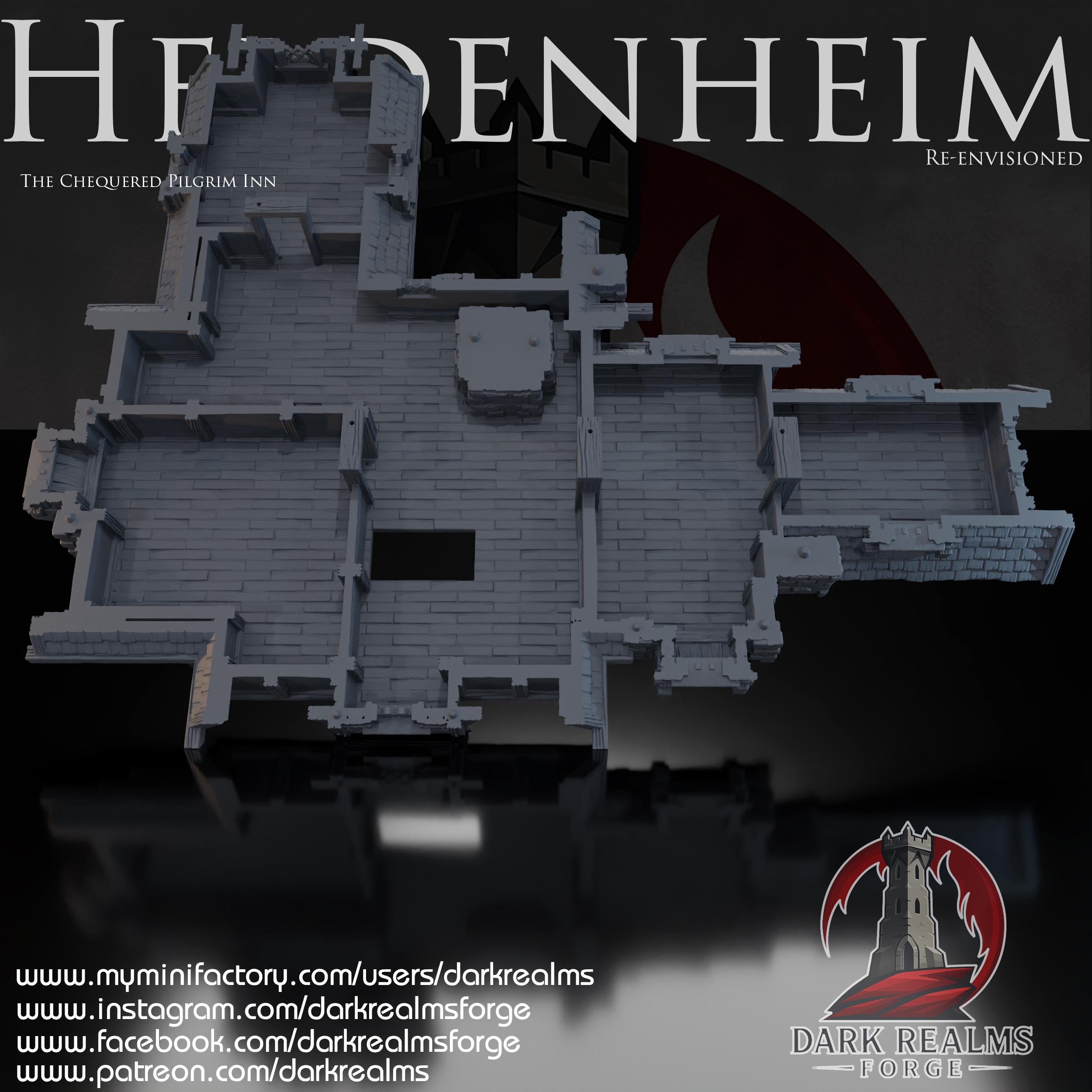 Heldenheim - Posada del Peregrino – Escenografía de fantasía en PLA