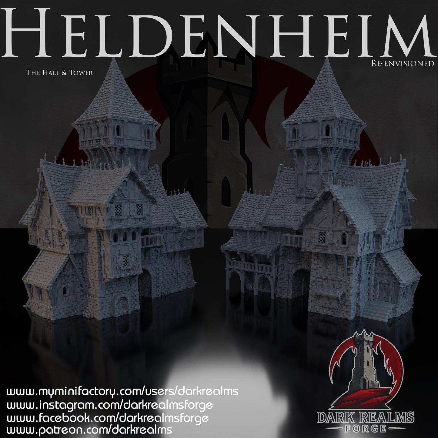 Heldenheim - Salón y Torre - Rol / Fantasía / Terreno / Paisaje  / El Señor de los Anillos / Dragones y Mazmorras / Pathfinder