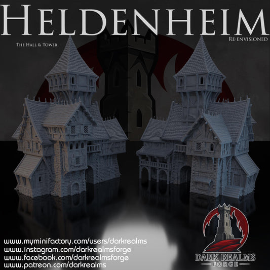 Heldenheim - Salón y Torre - Rol / Fantasía / Terreno / Paisaje  / El Señor de los Anillos / Dragones y Mazmorras / Pathfinder