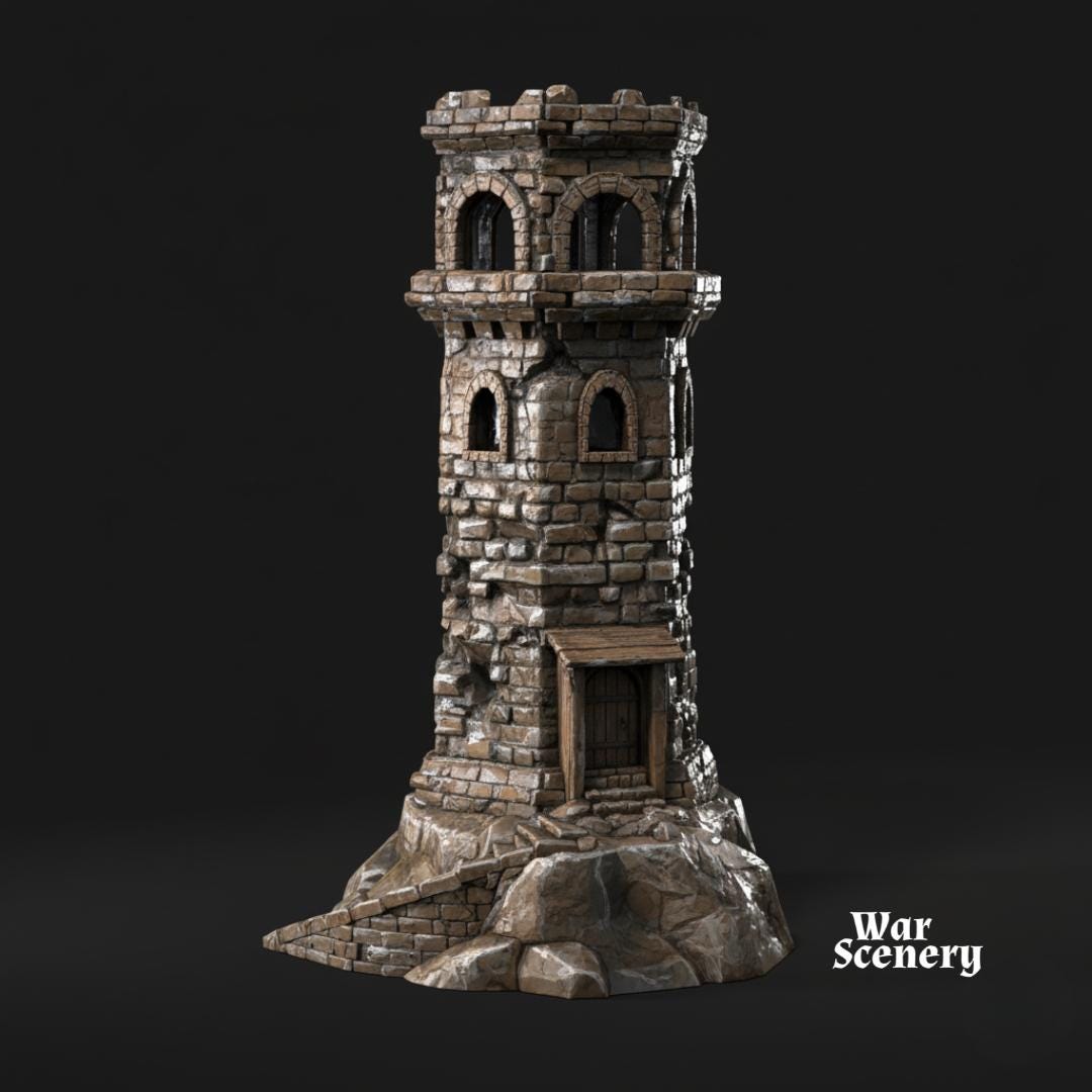 Faro dañado - Mordor / Tierra Media / esdla / El Señor de los Anillos / Dragones y Mazmorras / DND / Ring of Legends