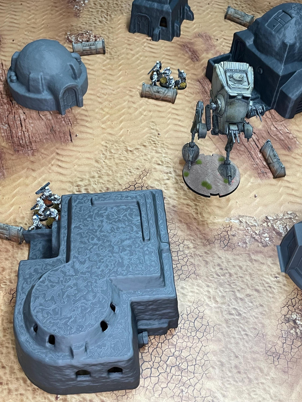 Poblado Desierto estilo TATOOINE – Escenografía compatible con Star Wars: Legion y Shatterpoint