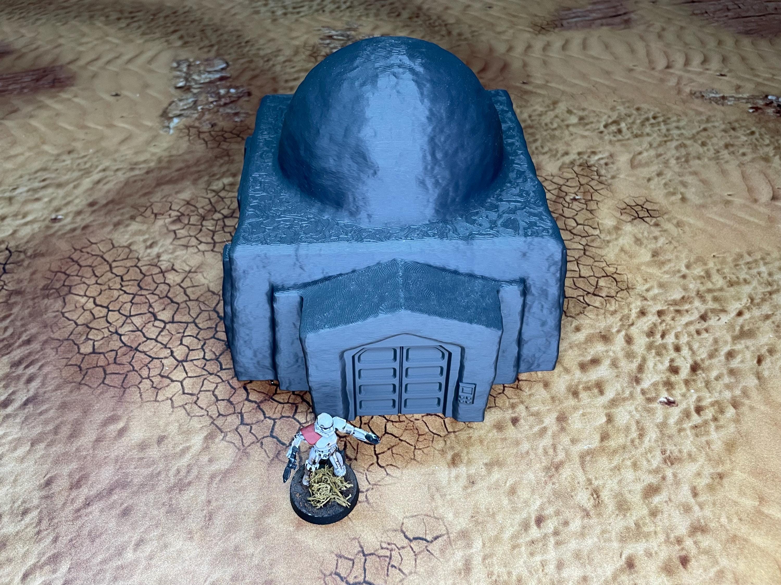 Poblado Desierto estilo TATOOINE – Escenografía compatible con Star Wars: Legion y Shatterpoint