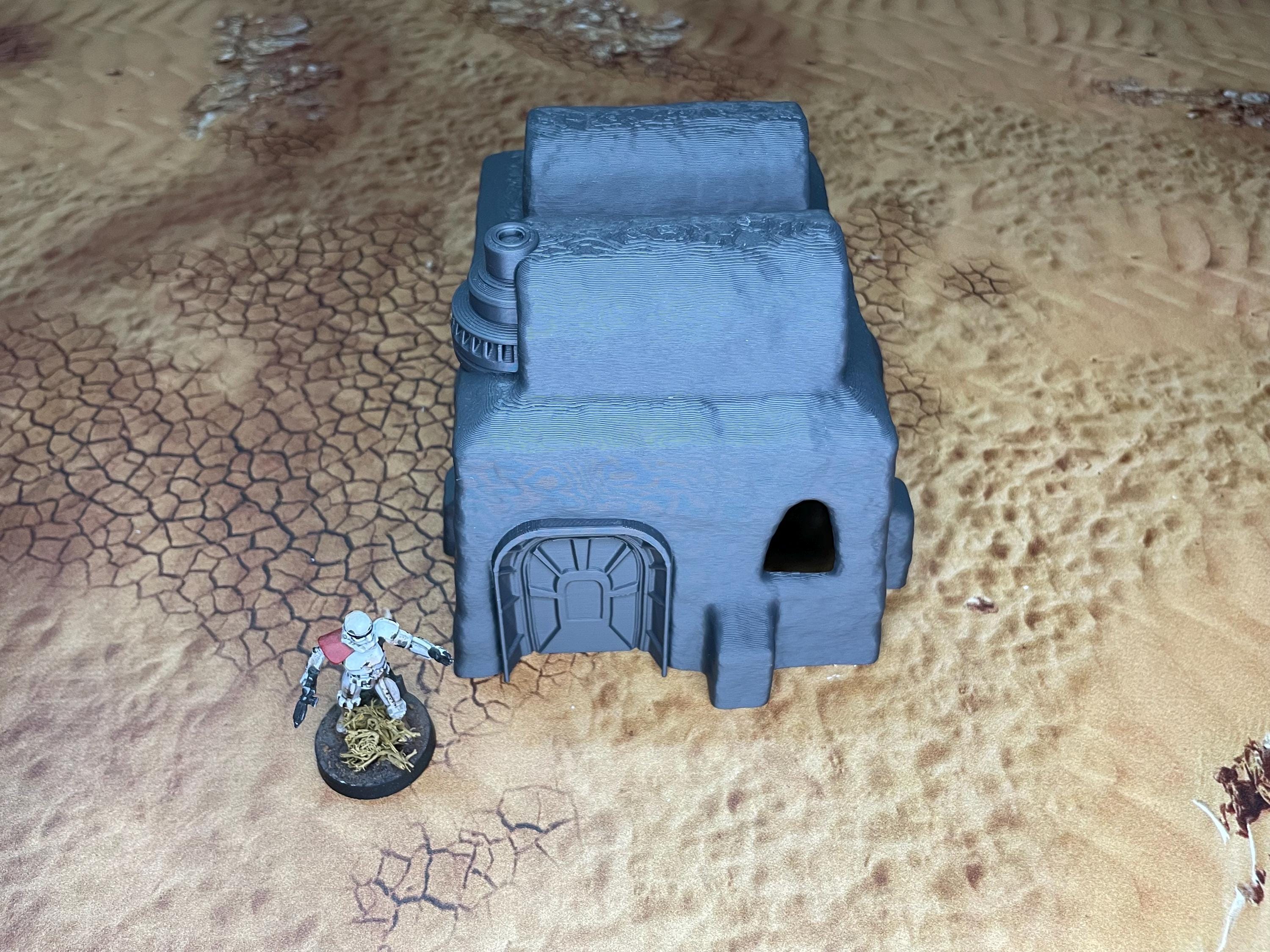 Poblado Desierto estilo TATOOINE – Escenografía compatible con Star Wars: Legion y Shatterpoint