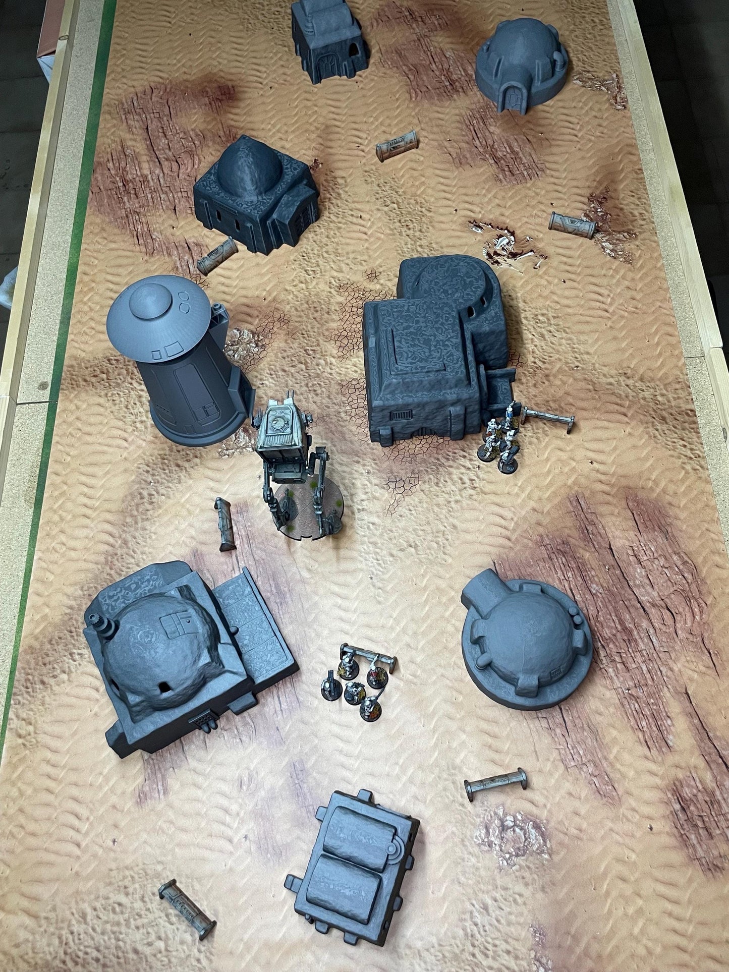 Poblado Desierto estilo TATOOINE - compatible con Star Wars Legión / Shatterpoint / Imperial Assault Imperial Terrain / Mesa Completa