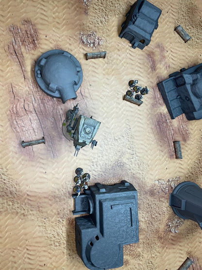 Poblado Desierto estilo TATOOINE - compatible con Star Wars Legión / Shatterpoint / Imperial Assault Imperial Terrain / Mesa Completa
