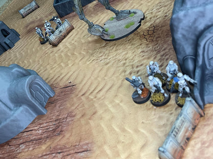 Poblado Desierto estilo TATOOINE - compatible con Star Wars Legión / Shatterpoint / Imperial Assault Imperial Terrain / Mesa Completa