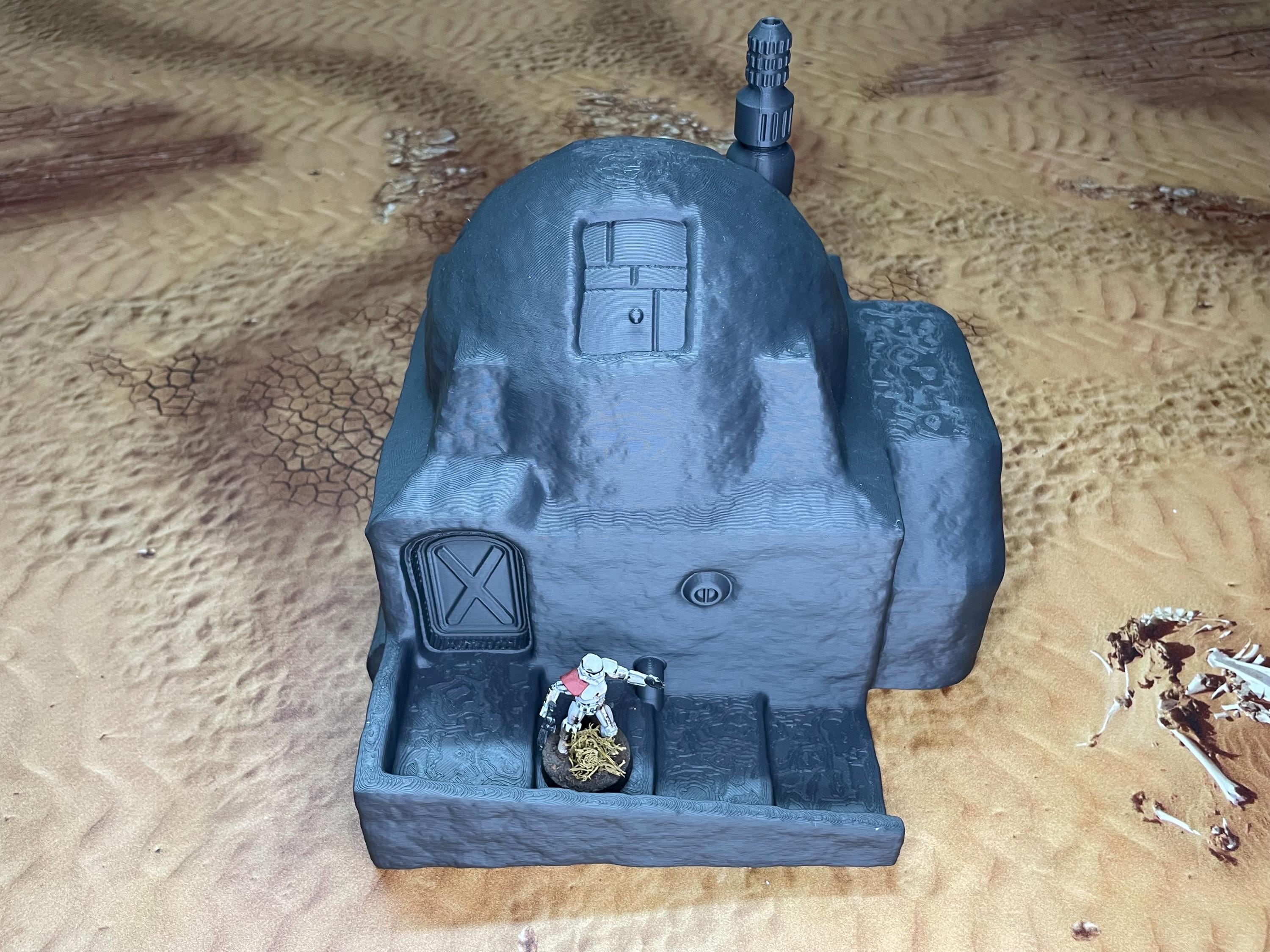 Poblado Desierto estilo TATOOINE – Escenografía compatible con Star Wars: Legion y Shatterpoint
