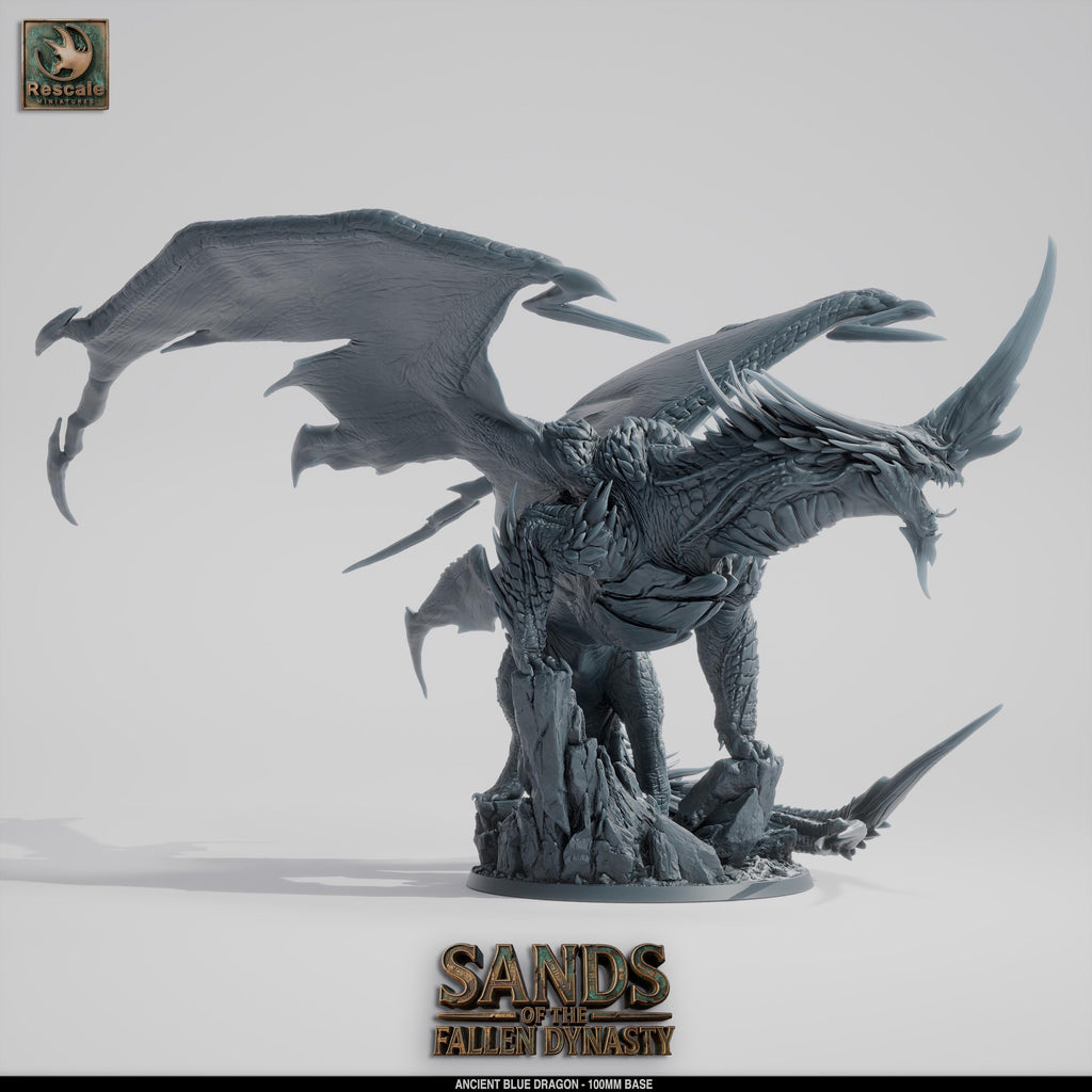 Dragón Azúl Anciano · 32 mm · compatible con DnD