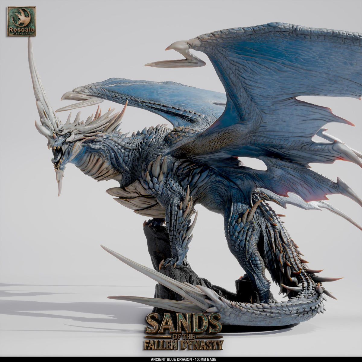 Dragón Azúl Anciano · 32 mm · compatible con DnD