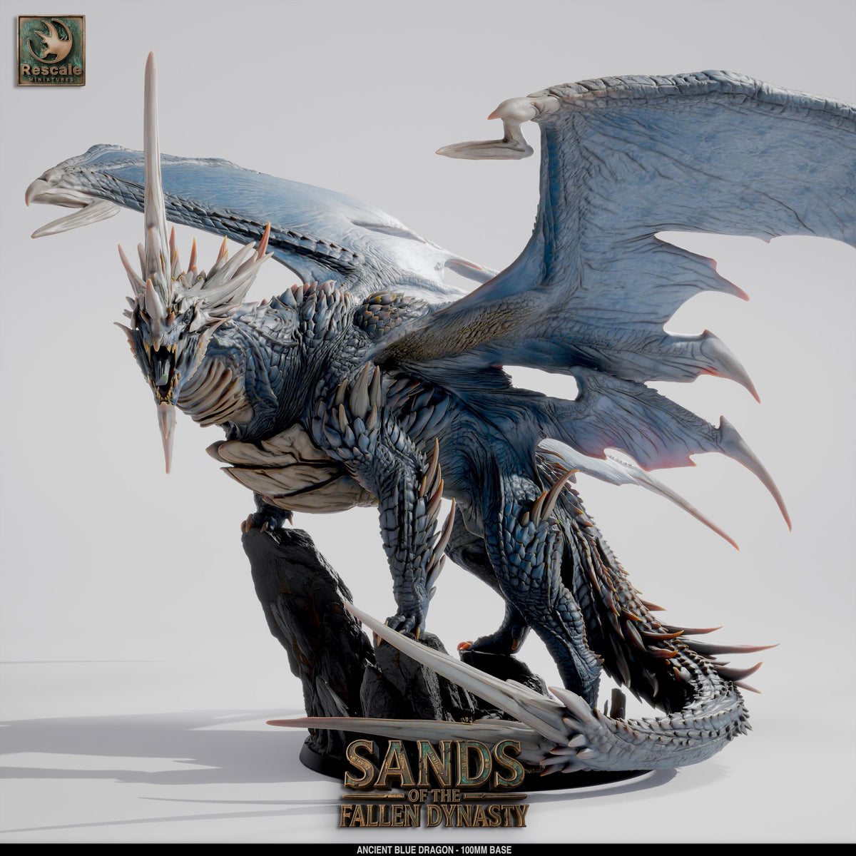 Dragón Azúl Anciano · 32 mm · compatible con DnD