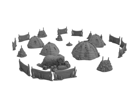 Campamento Tusken Raiders compatible con Star Wars Legión / Shatterpoint